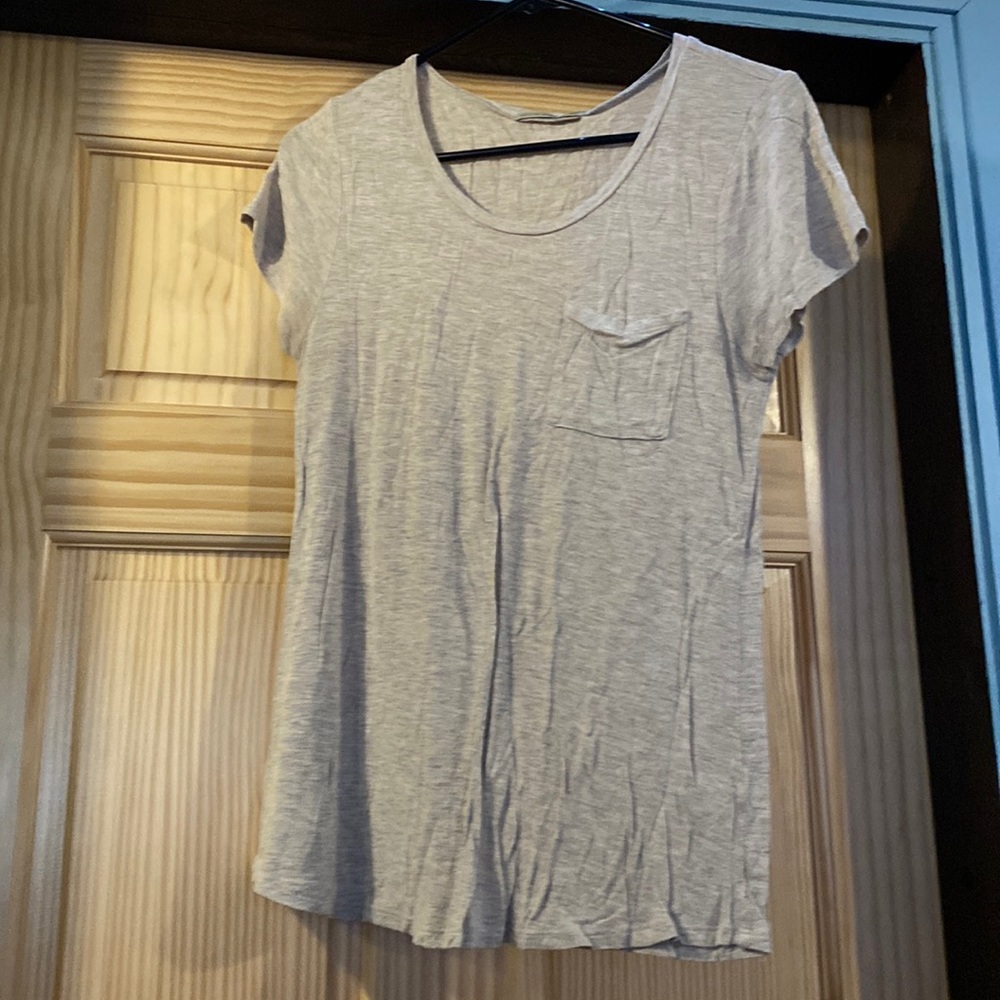 Gray basic short sleeve